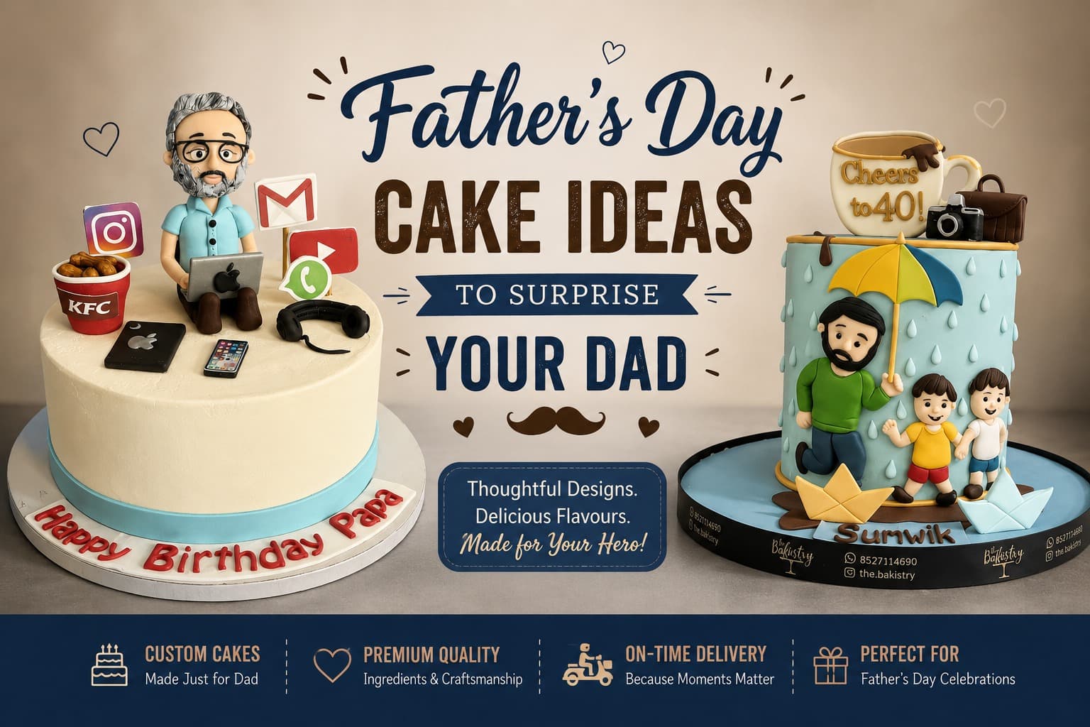 Father's Day Cake Ideas to Surprise Your Dad