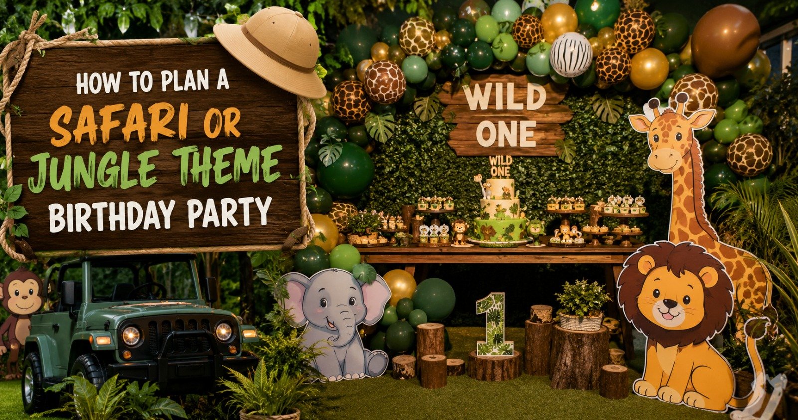 How to Plan a Safari or Jungle Theme Birthday Party